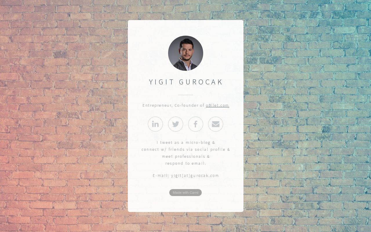 Carrd profile picture for @yigit